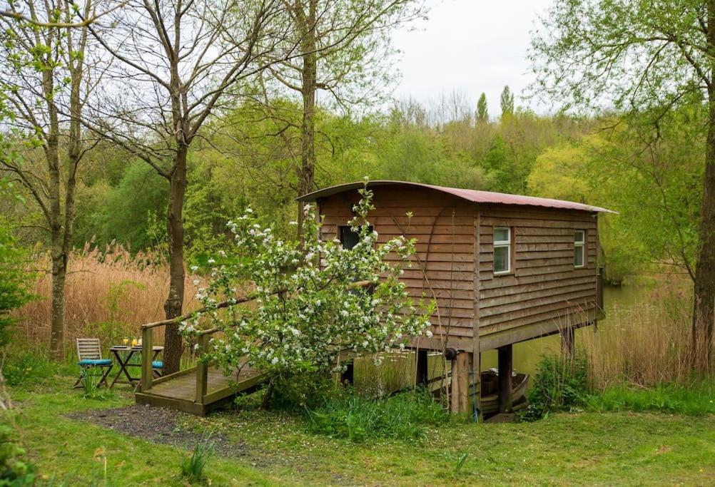 Lakeside Cabin On Stilts- 'Kingfisher' Villa Rous Lench Eksteriør billede